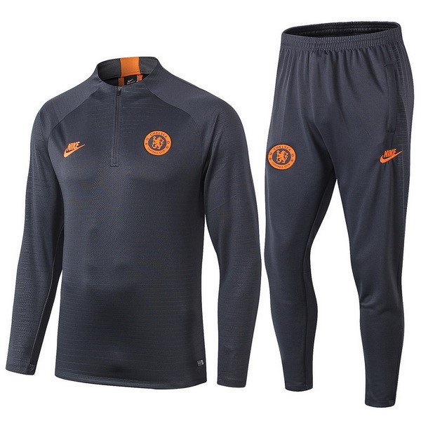 Trainingsanzug Chelsea 2019-20 Schwarz Orange Fussballtrikots Günstig